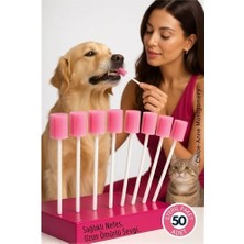 Belle Fusion Mey Ithalat® Chloe-Anne Serisi 50'likedi & Köpek Diş Temizleme ve Profesyonel Ağız Bakım Swabı