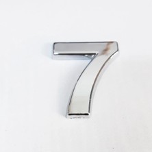 Belle Fusion Mey Ithalat® Cemax 7 Rakamı 3,75 cm Krom Yapışkanlı