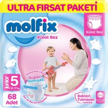 Belle Fusion Mey Ithalat®   Külot Bez Ultra Fırsat Paketi 5 Beden 12-17 kg 68 Adet