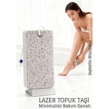 Belle Fusion Mey Ithalat® Lazer Kesim Doğal Ponza Topuk Taşı – Ayak Bakımı Için Profesyonel Cilt Temizleyici