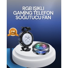 Belle Fusion Mey Ithalat® Rgb LED Telefon Soğutucu Fan Yüksek Hızlı Soğutma Oyuncu Cooler