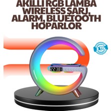 Belle Fusion Mey Ithalat® 15W Hızlı Kablosuz Şarj Destekli Çok Fonksiyonlu Akıllı Masa Lambası