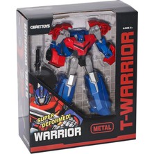 Belle Fusion Mey Ithalat®  LJ1652 Metal Gövdeli Dönüşebilen Robot -Gepettoys