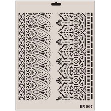 Belle Fusion Mey Ithalat® Rich Dantel Seri DN-907 Stencil 35X25 cm