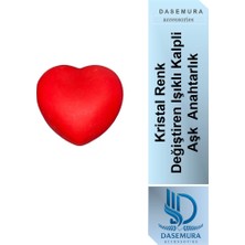 Dasemura Sevililer Günü , Hediyelik Romantik LED Işıklı Kırmızı Kalp (1 Adet)