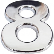 Belle Fusion Mey Ithalat® Cemax Krom Yapışkanlı 8 Rakamı 5 cm