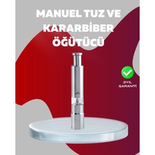 Belle Fusion Mey Ithalat® Ergonomik Tasarımlı, Nem Geçirmez Kapaklı Baharat Öğütücü