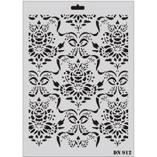 Belle Fusion Mey Ithalat® Rich Dantel Seri DN-912 Stencil 35X25 cm