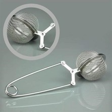 Belle Fusion Mey Ithalat® Paslanmaz Metal Pratik Kolay Bitki Çayı Demleme Süzgeci Aparatı