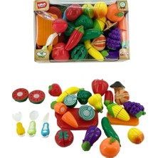 Belle Fusion Mey Ithalat® URT007-KUTU-3 41 Pcs Kesilebilen Meyve Sebze Manav