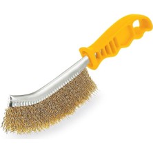 Belle Fusion Mey Ithalat® Sgs 757 Eğri Saplı Tel Fırça Plastik Saplı