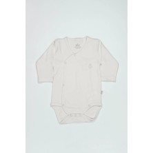 Belle Fusion Mey Ithalat®   Organik Natural Basic Style Kruvaze Uzun Kol Body BS17102 Ekru