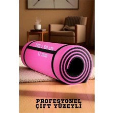 Belle Fusion Mey Ithalat® Pilates Matı- Spor Matı - Yoga Matı 11 mm Çift Taraflı Pembe