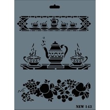 Belle Fusion Mey Ithalat® Rich New Seri N-143 Stencil 35X25 cm