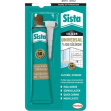 Belle Fusion Mey Ithalat® Sista Üniversal Silikon Tüp 50 gr Beyaz