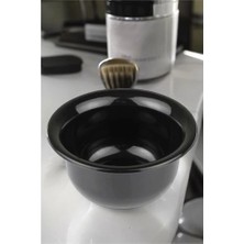 Belle Fusion Mey Ithalat® Profesyonel Siyah Tıraş Tası  - Berber Tipi Ergonomik Sabun Köpürtme Kabı -
