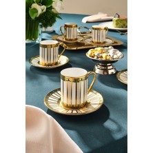 Şık 6'lı Kahve Fincan Takımı 80 Ml, Zarif ve Sağlam Tasarım