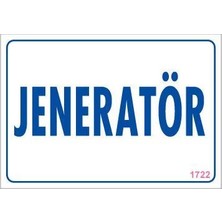 Belle Fusion Mey Ithalat® Jeneratör Uyarı Levhası 17,5X25 KOD:1722