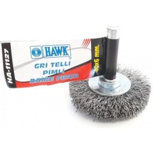 Belle Fusion Mey Ithalat® Hawk HA11127 Pimli Gri Tel Daire Fırça 40X6 mm