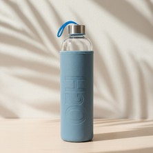 Snippy H2O - Cam Matara Deri Kılıflı Suluk Su Şişesi Cam Matara 1000 ml