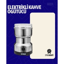 Belle Fusion Mey Ithalat® Elektrikli Sessiz Kahve Öğütücü | Çok Fonksiyonlu, 200W, Ab Fişli, Kolay Temizlenir