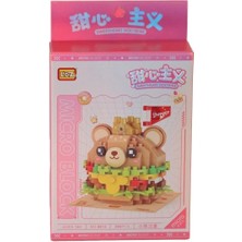 Belle Fusion Mey Ithalat® Ayılı Burger  Block Oyuncak 260 Parça