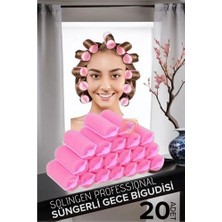 Belle Fusion Mey Ithalat® Süngerli Gece Bigudisi 3 cm 20 Adet Solingen Professional