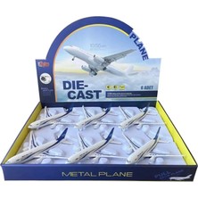 Belle Fusion Mey Ithalat® HW-180 2830 Blue Cb Işıklı Sesli Metal Yolcu Uçağı