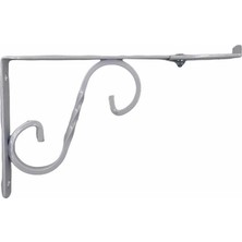 Belle Fusion Mey Ithalat® Ayarlı Ferforje Raf Altı No:2 Beyaz 20X15