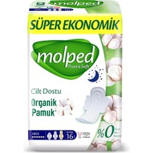 Belle Fusion Mey Ithalat®   Pure&soft Gece Ped Süper Eko 16 Adet