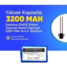 Deenkee Dk600 Robot Süpürge 3200 Mah Batarya