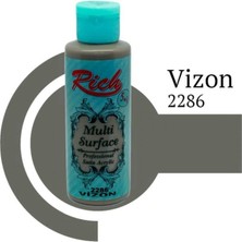 Belle Fusion Mey Ithalat® Rich Multi Surface 2286 Vizon Akrilik Boya 120 cc