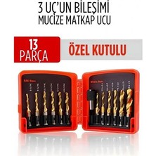 Belle Fusion Mey Ithalat® Mucize Hss 13'lü Kombinasyon Matkap Ucu Seti – Delme, Havşa, Diş Açma Tek Adımda