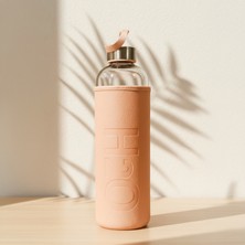 Snippy H2O - Cam Matara Deri Kılıflı Suluk Su Şişesi Cam Matara 1000 ml