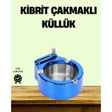 Belle Fusion Mey Ithalat® Çakmaklı Küllük Paslanmaz Çelik Şık Masa Aksesuarı