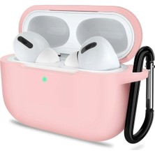 Guleron Apple Airpodss Pro 3 (2025) Uyumlu Mat Silikon Kılıf Silikon +Kanca