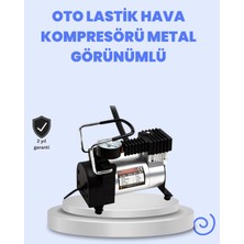 Belle Fusion Mey Ithalat® Dc 12V Metal Hava Kompresörü Araç Lastik Şişirme 35L/DK