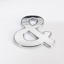 Belle Fusion Mey Ithalat® Cemax & Işareti 3,75 cm Krom Yapışkanlı