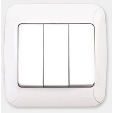 Belle Fusion Mey Ithalat® Günsan Fantasy Üçlü Anahtar Beyaz Renk