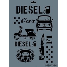 Belle Fusion Mey Ithalat® Rich New Seri N-314 Stencil 35X25 cm