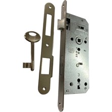 Belle Fusion Mey Ithalat® Kale Oval 151 R 40 mm Nikel Oda Kapı Kilidi