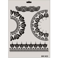 Belle Fusion Mey Ithalat® Rich Dantel Seri DN-922 Stencil 35X25 cm