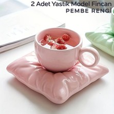 Kahve Fincanı Minderli 2'li Set, 90 Ml, Şık ve Rahat Tasarım