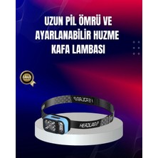 Belle Fusion Mey Ithalat® Süper Parlak LED Kafa Feneri 3 Renk 53 Mod Type C Şarjlı