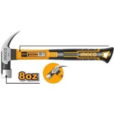 Belle Fusion Mey Ithalat® Ingco HCHD0086 Fiberglas Saplı Çekiç 220 gr