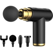 Belle Fusion Mey Ithalat® 4 Başlıklı USB Şarj Olabilen Masaj Tabancası