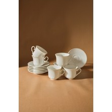 Şık 6'lı Kahve Fincanı Takımı, 80 Ml, Zarif ve Dayanıklı Tasarım