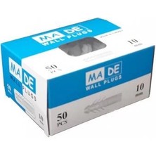 Belle Fusion Mey Ithalat® Made 10 mm Plastik Dubel 50 Adet