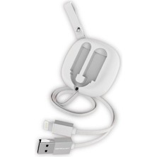 Snmswrld Konfulon S80 Lightning Kablo Iphone Uyumlu 20CM-1M 2A - Beyaz