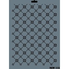 Belle Fusion Mey Ithalat® Rich New Seri N-115 Stencil 35X25 cm